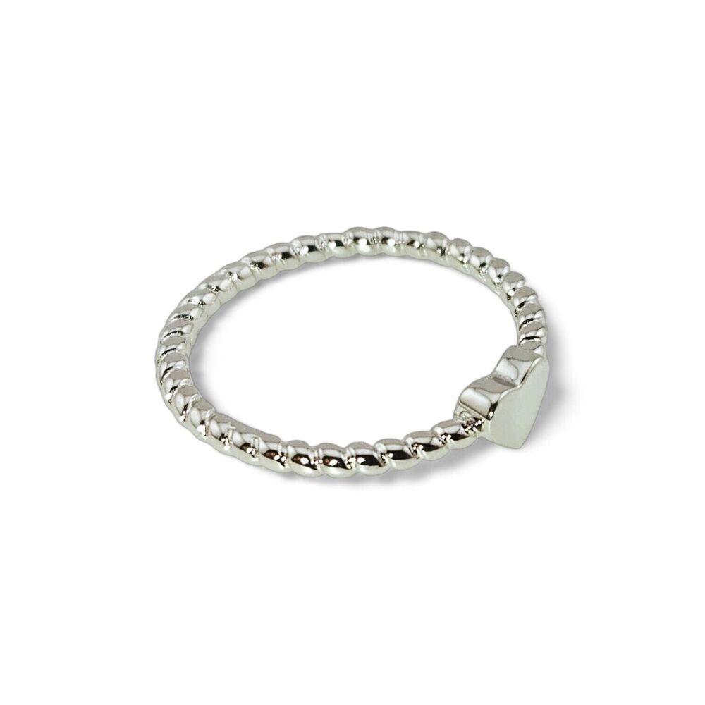 Sterling Silver Plain Heart Ring - Picture 4 of 6